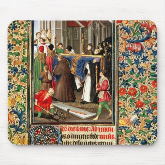 墓掘り作業者を持つ葬列 マウスパッド (正面)