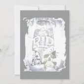 墓標およびスカル招待状 招待状 (裏面)