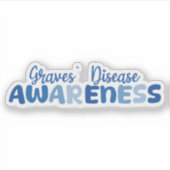 墓病認識度自己免疫疾患 シール (正面)