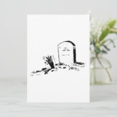 墓石と手の招待状 招待状 (スタンド正面)