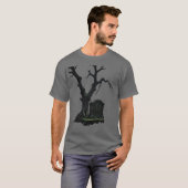 墓石と木 Tシャツ (正面フル)