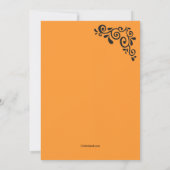 墓石のハロウィンの招待状 招待状 (裏面)