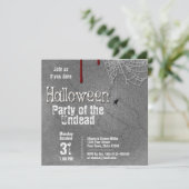 墓石のハロウィン完全に死んでいなボーンパーティー 招待状 (スタンド正面)