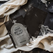 墓石の墓石の間違いハローウィンパーティ 招待状