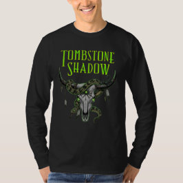 墓石の影 長袖Tシャツ Tシャツ