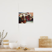 墓石の駅馬車の馬 ポスター (キッチン)