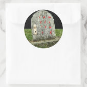 墓石ステッカー ラウンドシール (バッグ)