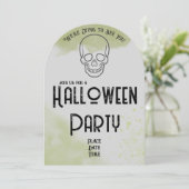 墓石ハロウィンパーティー招待状 招待状 (スタンド正面)