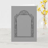 墓石 カード (黄色い花)