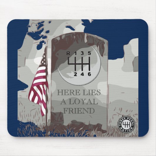 墓石 マウスパッド (正面)