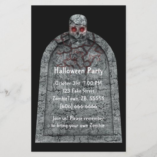 墓石 – Halloween Flyer チラシ (正面)