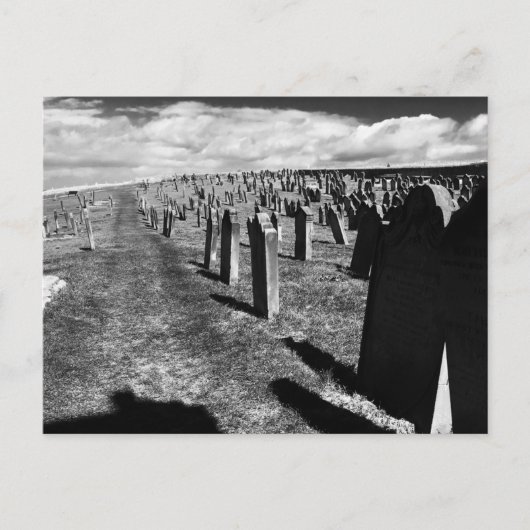 墓石, Whitby Abbey, Whitby, North Yorkshire ポストカード (正面)