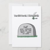 墓碑のスタイルの招待 招待状 (正面)