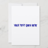 墓碑のスタイルの招待 招待状 (裏面)