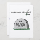 墓碑のスタイルの招待 招待状 (正面/裏面)