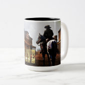 墓碑のマグ ツートーンマグカップ (正面右)