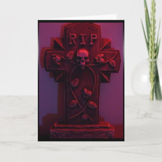 墓碑のレッド・カード カード (正面)