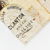 墓碑の墓の小さいフリースブランケット フリースブランケット (角)