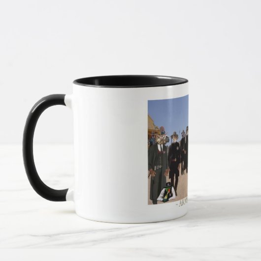 墓碑の歩行 マグカップ (左)