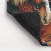 墓碑の駅馬車の馬 マウスパッド (コーナー)