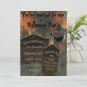 墓碑ブラックバードハゲワシの霧不気味状 招待状 (スタンド正面)