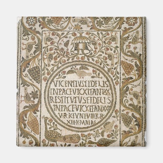 墓碑銘のある墓石 マグネット (正面)