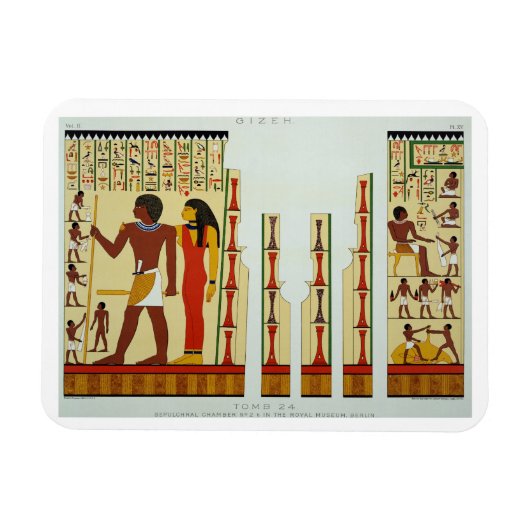 墓24、Sepulchral Chamber No. 2、GizehからVol. マグネット (横)