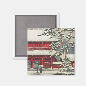 増上寺 川瀬巴水 新版画 風景 マグネット (正面/裏面)