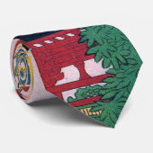 増上寺、広重レッドテンプル、広重、浮世絵 ネクタイ (ロール)