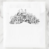 増加されたプロジェクトのステッカー 長方形シール (バッグ)