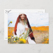 増幅ポピー庭園はがき ポストカード (正面/裏面)