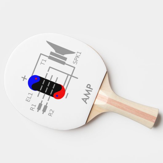 増幅管 卓球ラケット (横)
