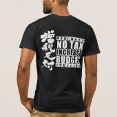 増税タイプ2に対して Tシャツ (裏面)