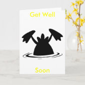 墜落したダックマンガが早く上手くなる カード (黄色い花)