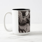 墜落した世界戦闘機 ツートーンマグカップ (左)