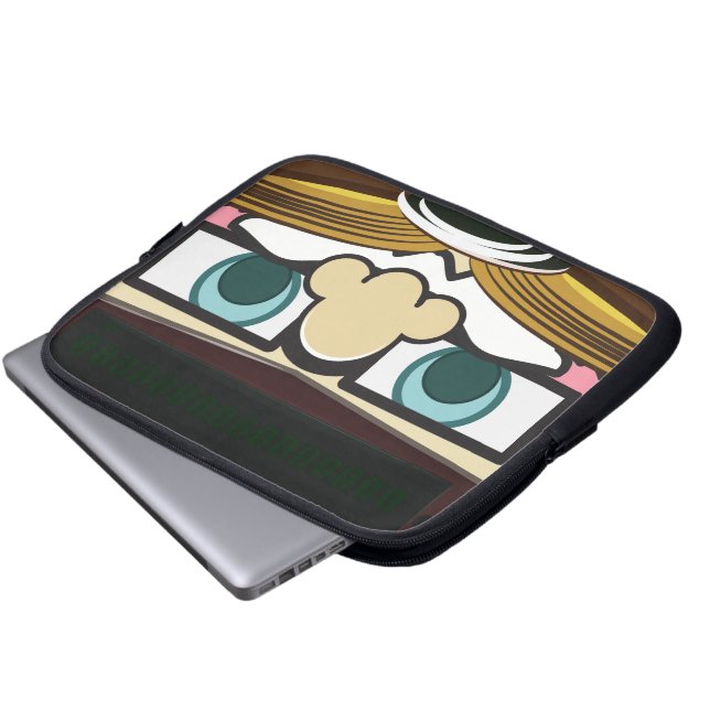 墜落した世界戦闘機 ラップトップスリーブ (正面下部)