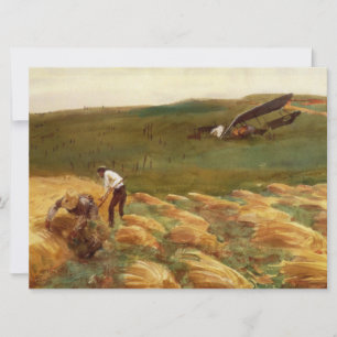 墜落した飛行機(John Singer Sargent) カード