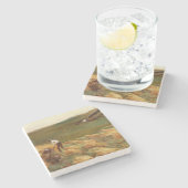 墜落した飛行機(John Singer Sargent) ストーンコースター (横)