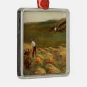 墜落した飛行機(John Singer Sargent) メタルオーナメント (右)