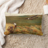 墜落した飛行機(John Singer Sargent) ランバークッション (ブランケット)