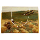墜落した飛行機(John Singer Sargent) ラージペーパーバッグ (正面)