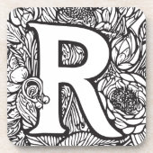 墨パーソナライズされた入れ花 コースター (正面)