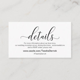 墨モダン書結婚詳細 エンクロージャーカード