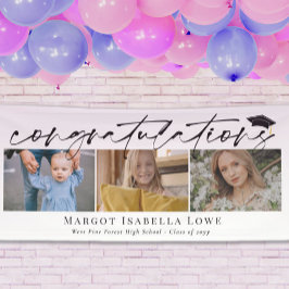 墨書写真卒業おめでとう 横断幕