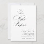 墨書前夜のリハーサル 招待状 (正面)