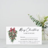 墨書松クリスマスギフト証書 (スタンド正面)