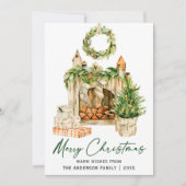 墨書水色松囲炉裏 シーズンカード (正面)