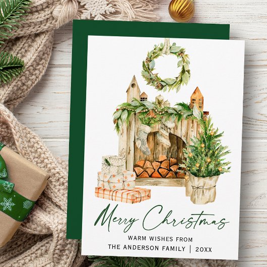 墨書水色松囲炉裏 シーズンカード