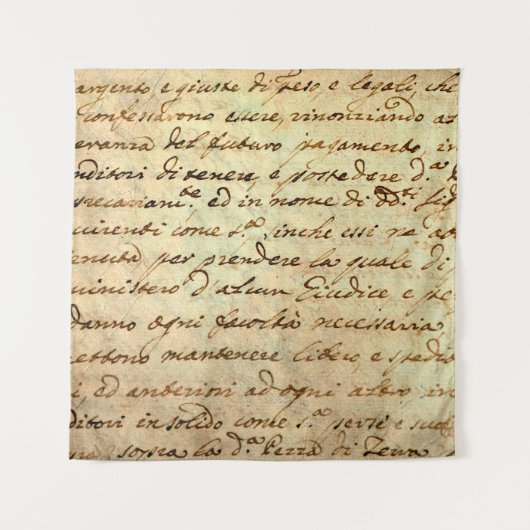 墨書1700書世紀古写本  タペストリー (正面)