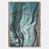 墨流し日本のの芸術。 スローブランケット (正面縦)